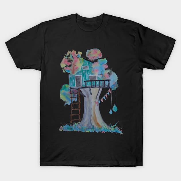 Treehouse T-Shirt by Dim_kad